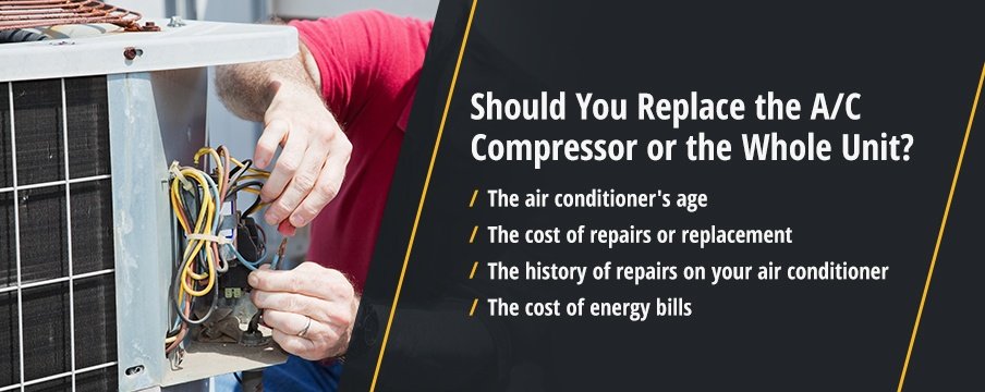 Should You Replace the A/C Compressor or the Whole Unit?